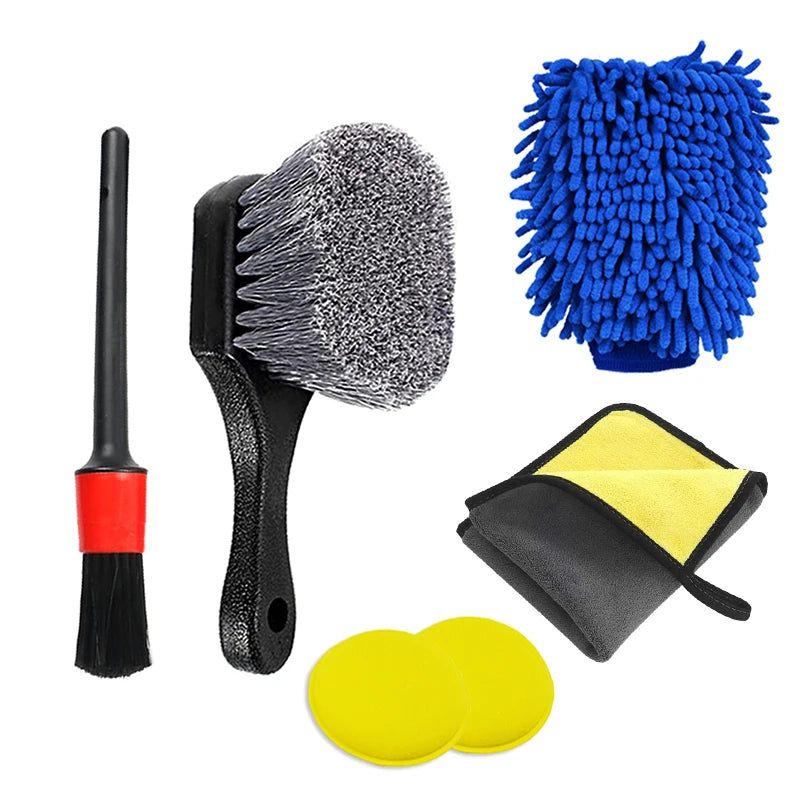 6Pcs Car Cleaning Brush Set