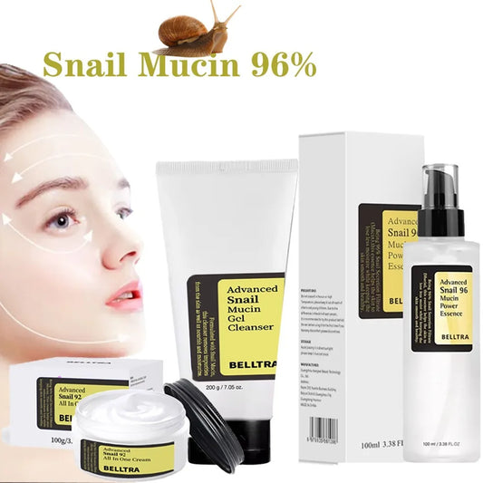 Snail mucin 96% Korean Skin Care Facial Essence Fading Fine Lines Repair