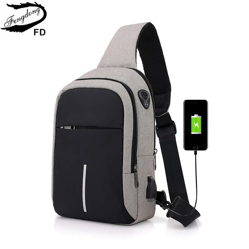 small usb charge shoulder bag