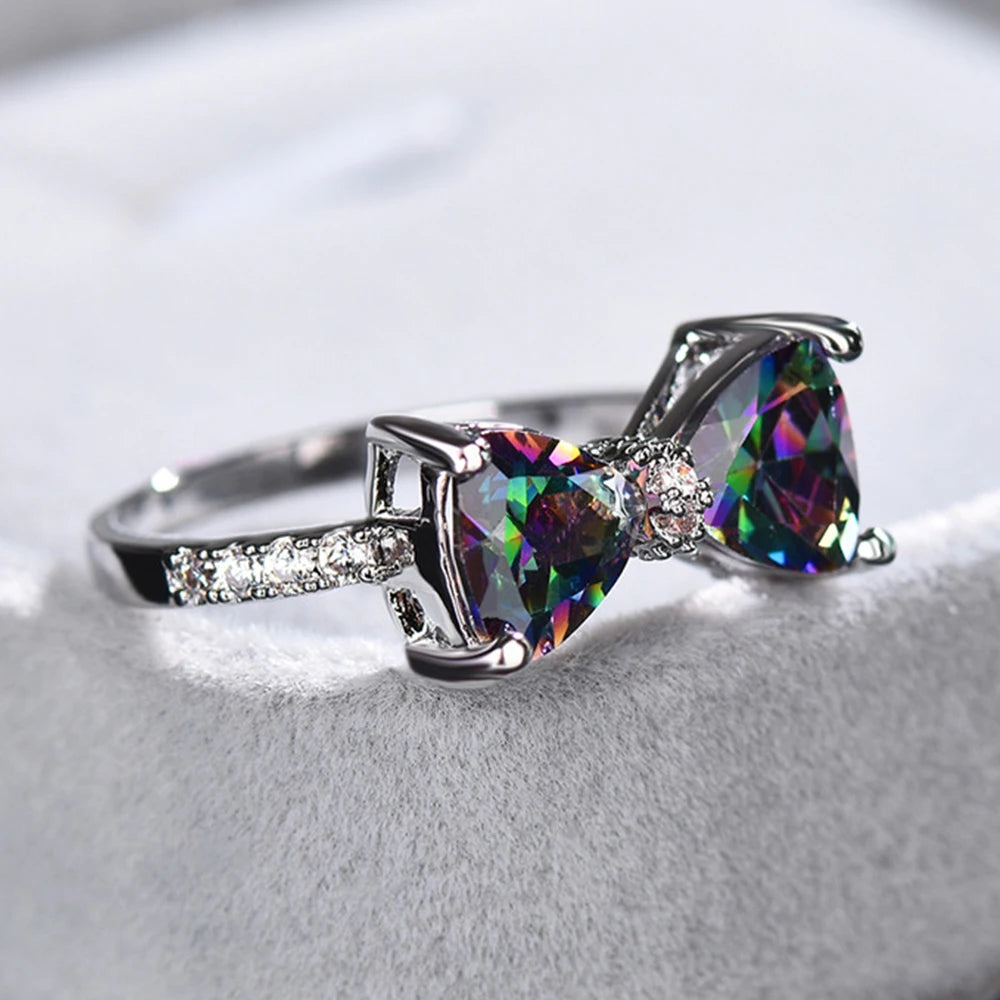 Multi-colored Rings for  Fancy Bride Wedding