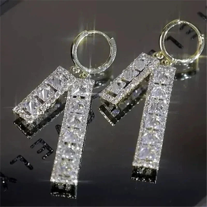 Trendy Unique Elegant and Exquisite Zircon Earrings