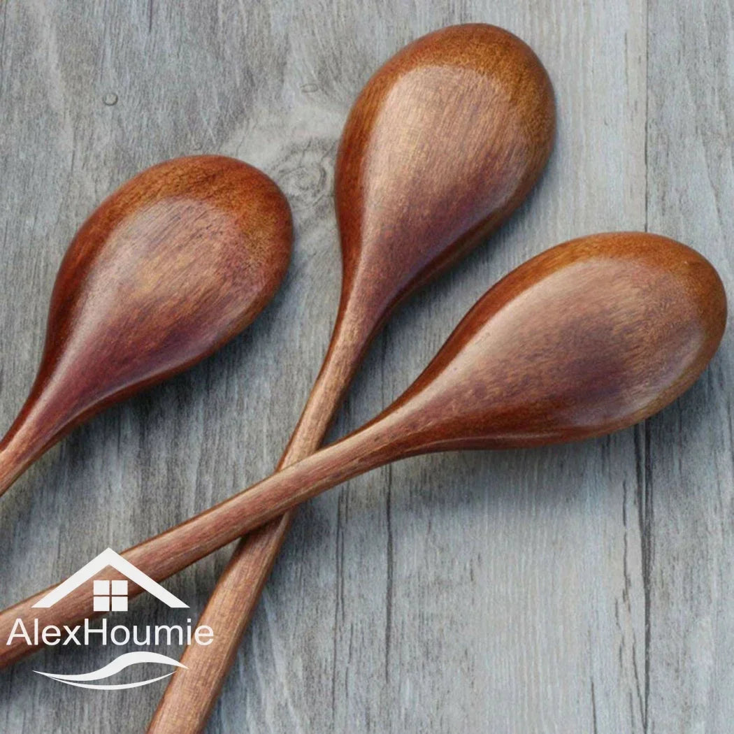 6 Piece Wooden Spoon Bamboo Kitchen