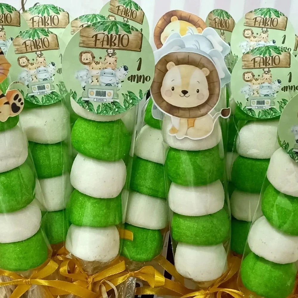 16Pcs Carton Animal Straws