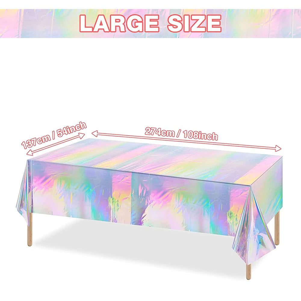 1-Piece Disposable Laser Rectangular Tablecloth