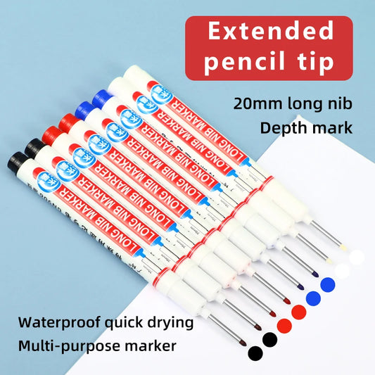 8Pcs/Set Perforating 20mm Deep Hole Long Head Nib Markers