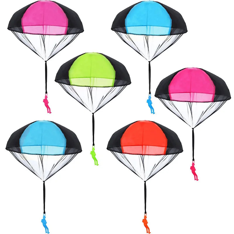 1/6  funny Sets Hand Throwing Parachute Kids Outdoor