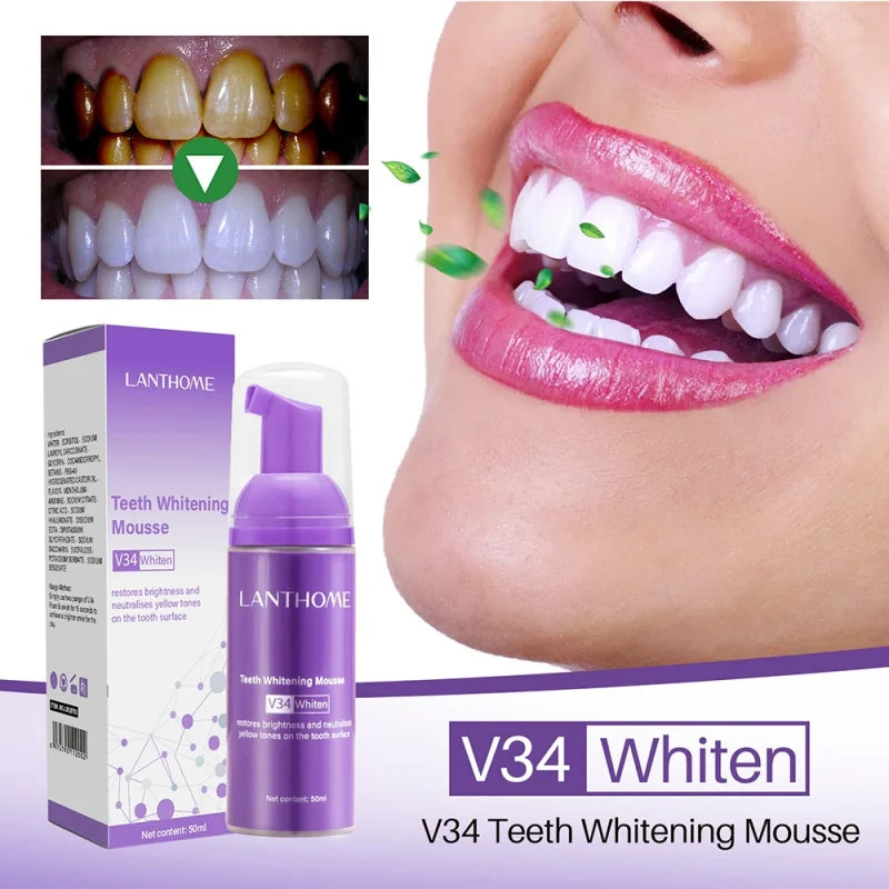 50ml Mousse V34 Toothpaste Teeth Cleaning Corrector Teeth