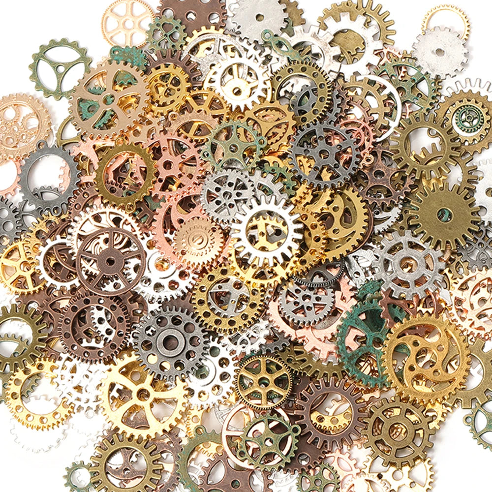 50g beautiful Steampunk Gears Cogs Jewelry Making