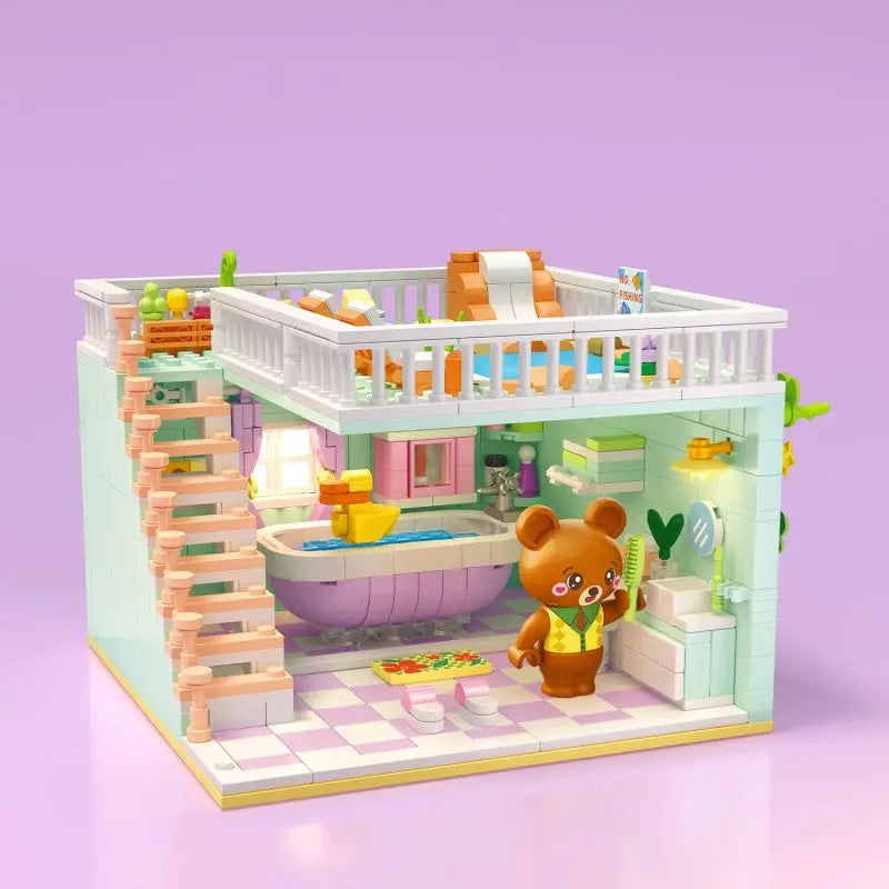 2050PCS Little Bear Villa Building Blocks