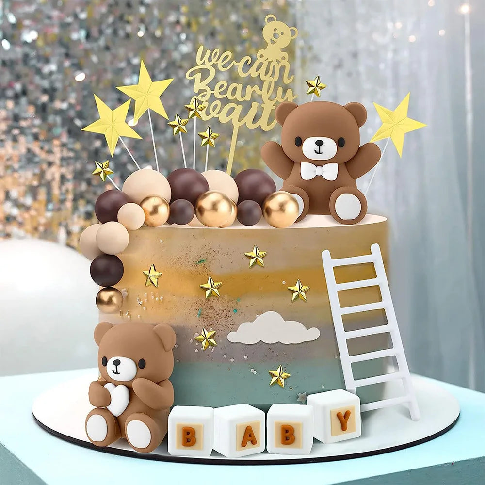 Bear Cake Toppers Mini Bear Cake Decorations