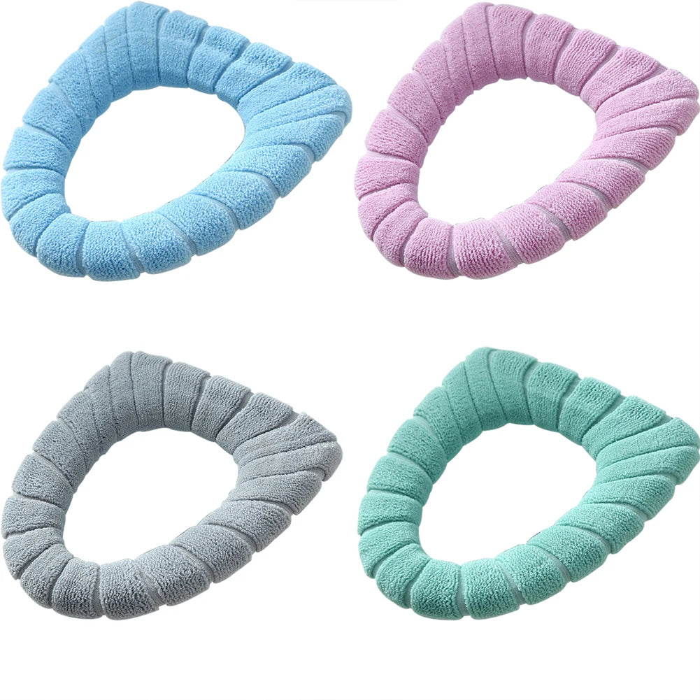 Toilet Seat Cushion Winter Velvet Warm Seat Cover