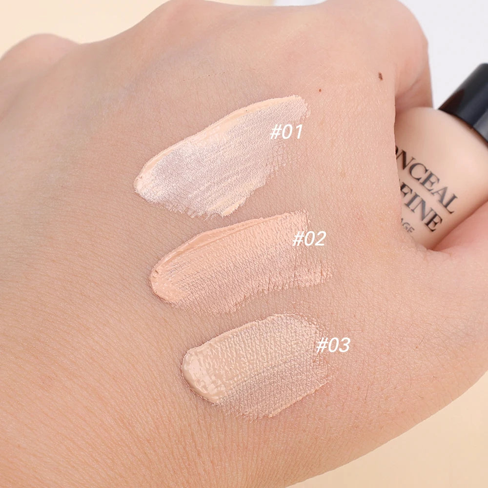 Liquid Concealer Foundation Cream Texture Covers Acne Marks