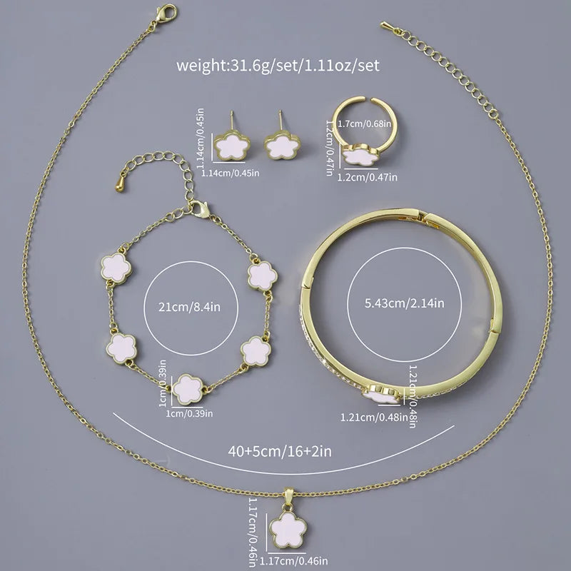 5pcs/set Luxury Quality Jewelry Sets