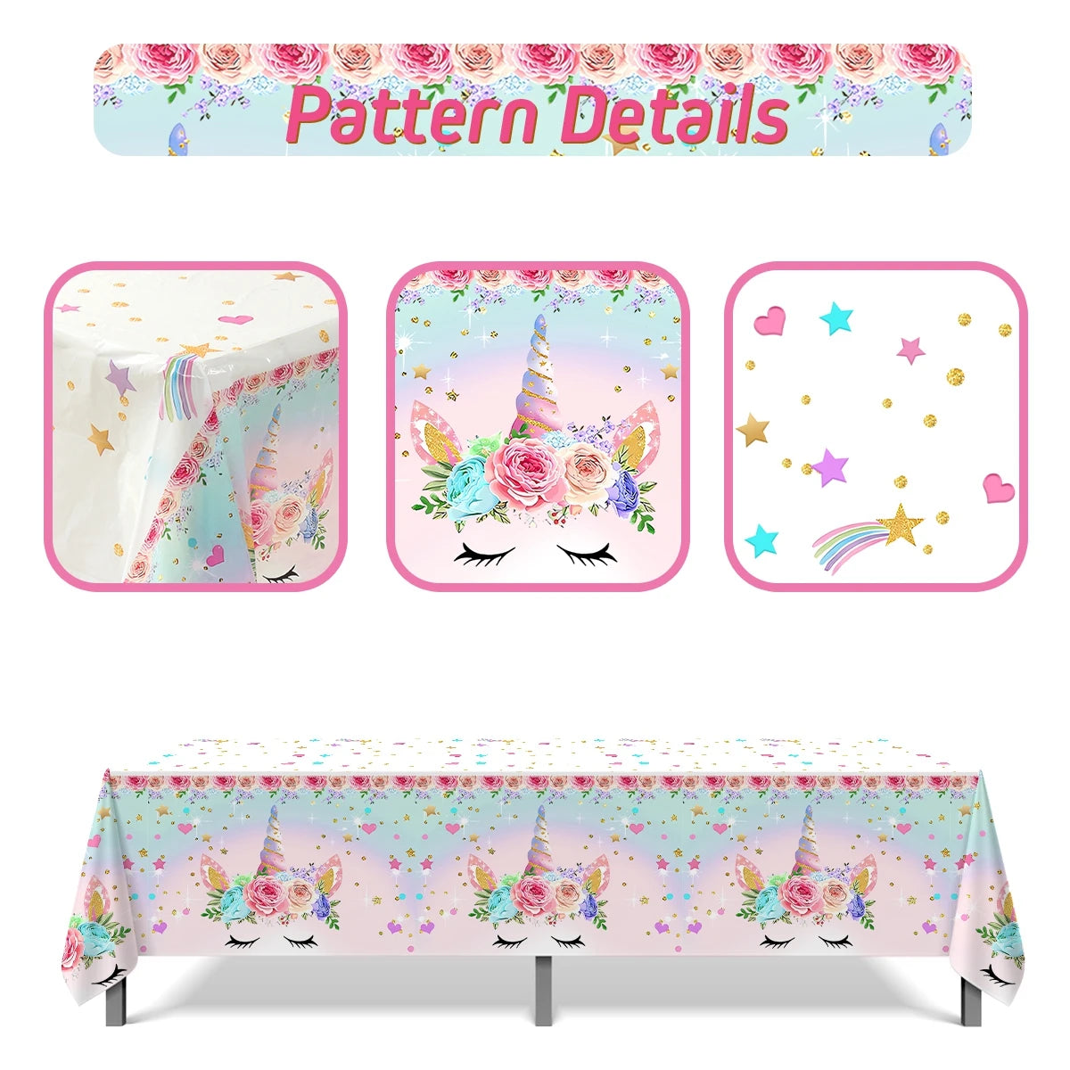 Unicorn Party Disposable Tablecloth