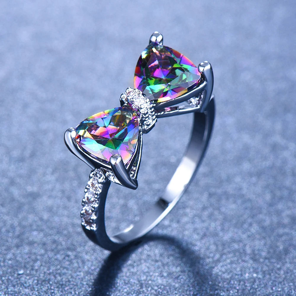 Multi-colored Rings for  Fancy Bride Wedding