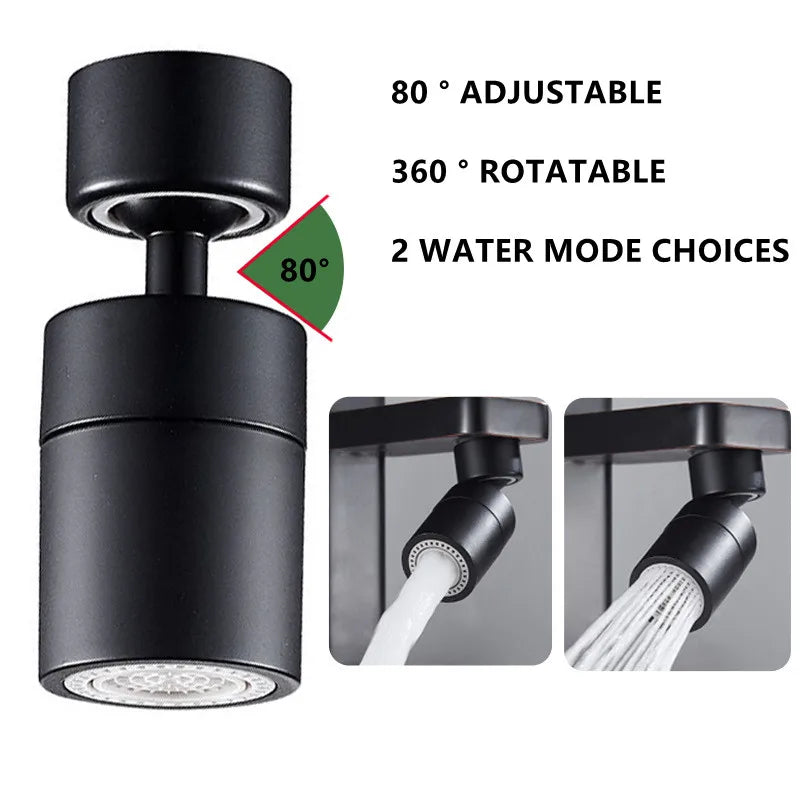 New 2 Mode Kitchen Faucet Spray Head Filter Adjustable 360°