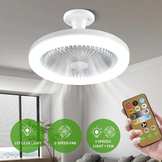 Ceiling Fans With Remote Control and Light LED