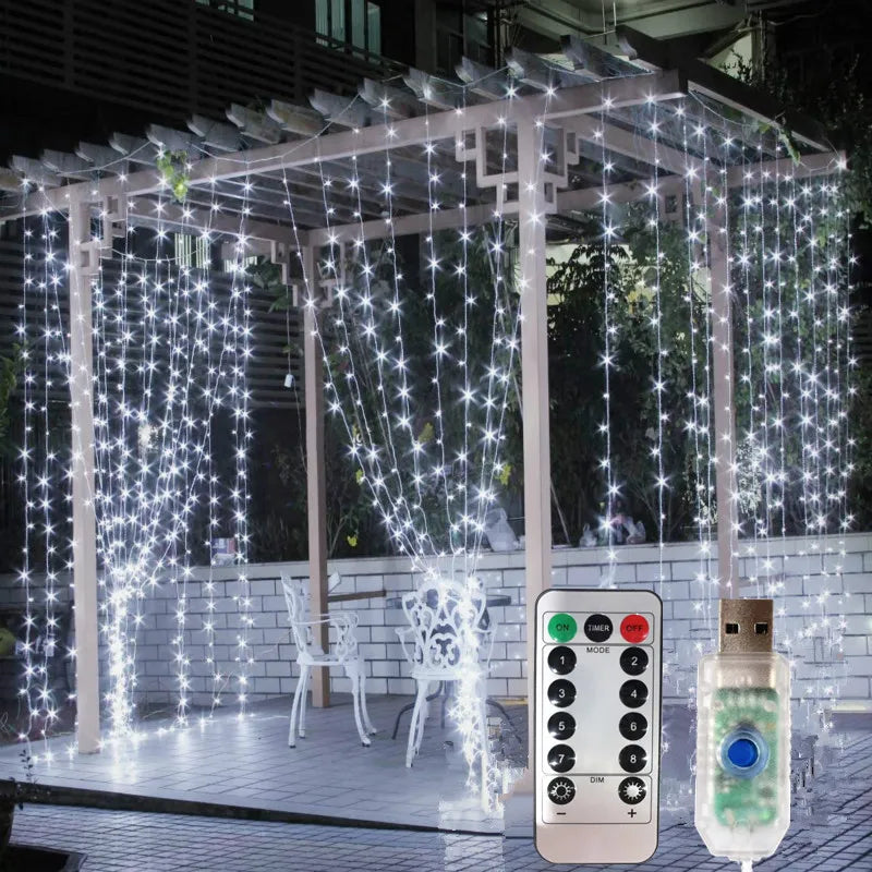 6M/3M USB LED Curtains Festoon Led Light