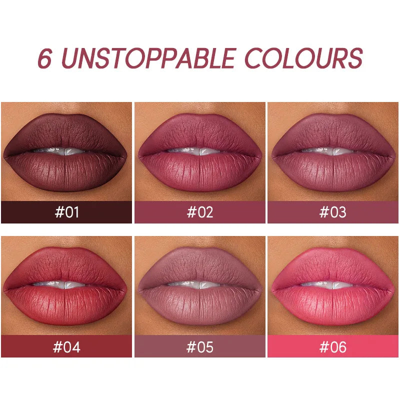 Matte Lipstick&lip Liner Set 12 Colors Waterproof Lip Liner