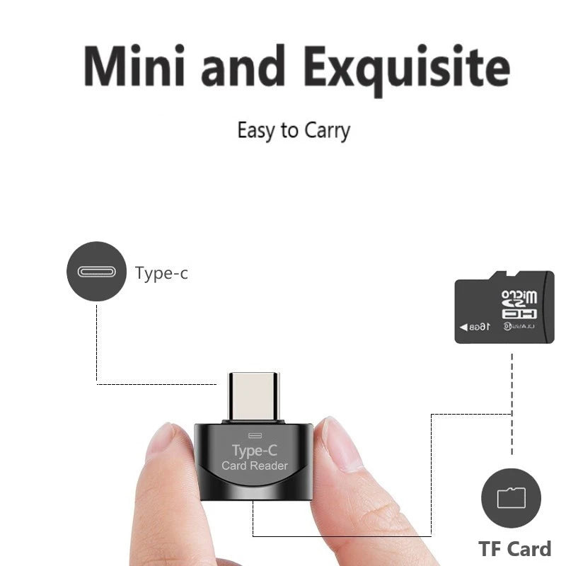 USB 3.1 Type C To Micro-SD TF Adapter