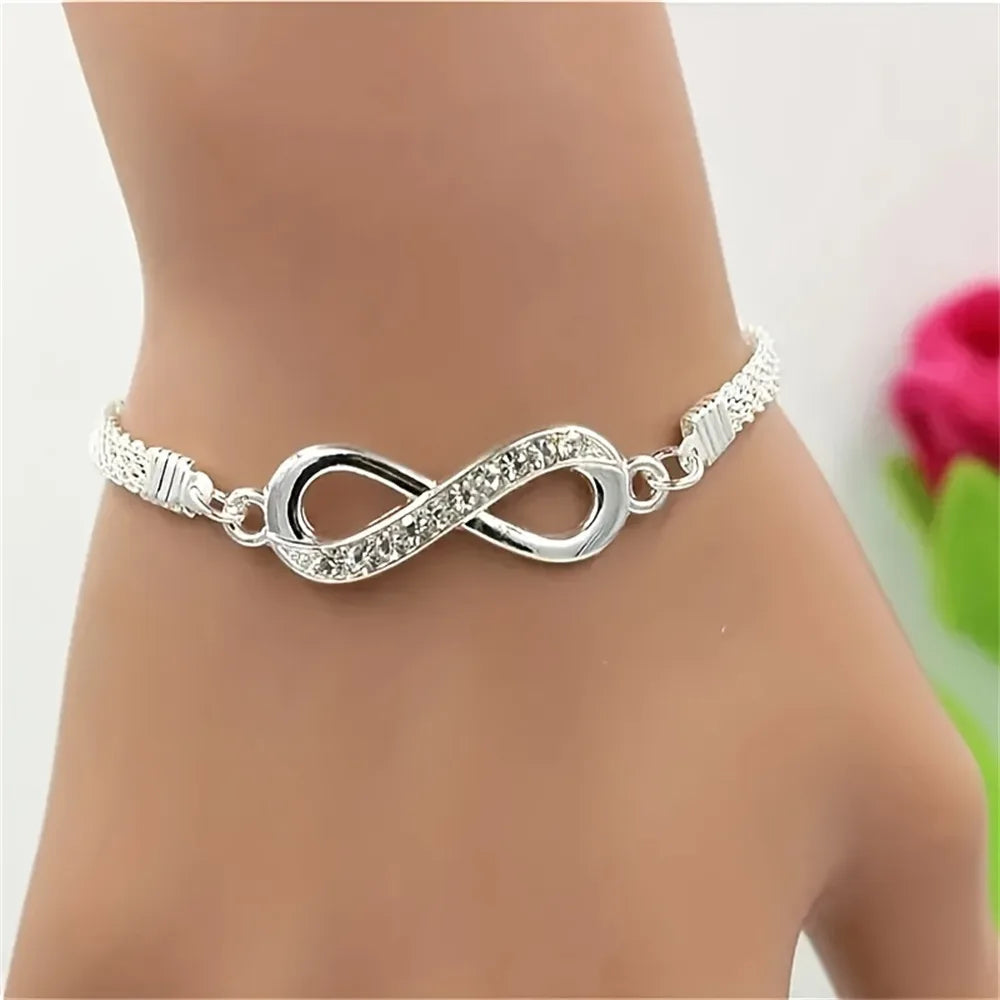 Charm Shiny Infinity 8-character Anklet