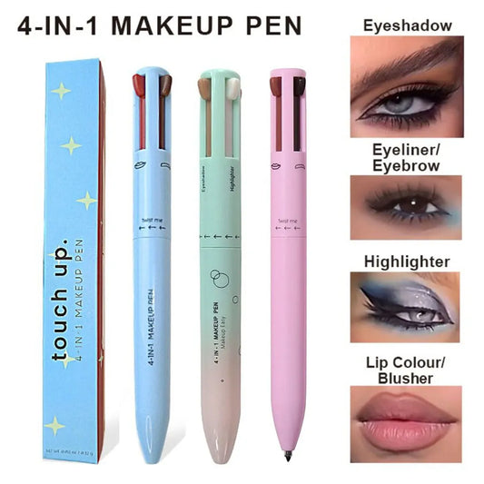 4 In 1 Makeup Pen Eyebrow Pencil Waterproof Drawing Eye Brow Long Lasting