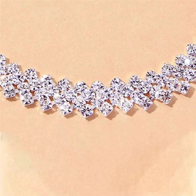 Huitan Luxury Crystal Cubic Zirconia Women's Anklet