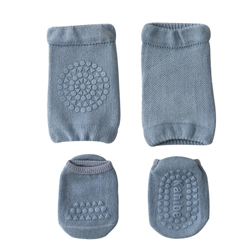 Baby Knee Pads Socks Set for Crawling Safety