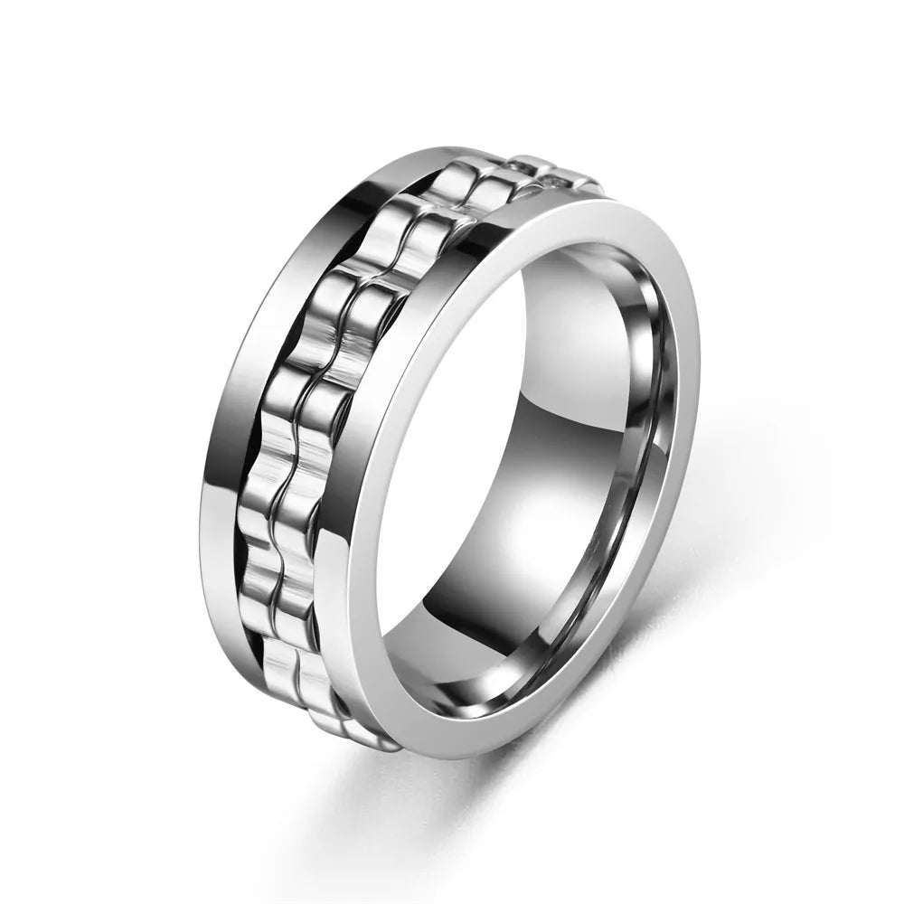 Anti Stress Stainless Steel Ring For Men