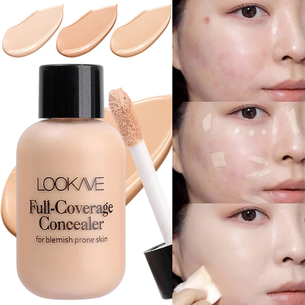 Liquid Concealer Foundation Cream Texture Covers Acne Marks