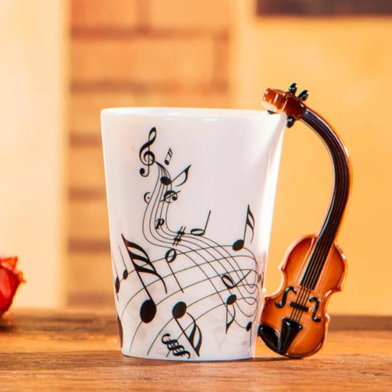 240ml Creative Music Ceramic Mug