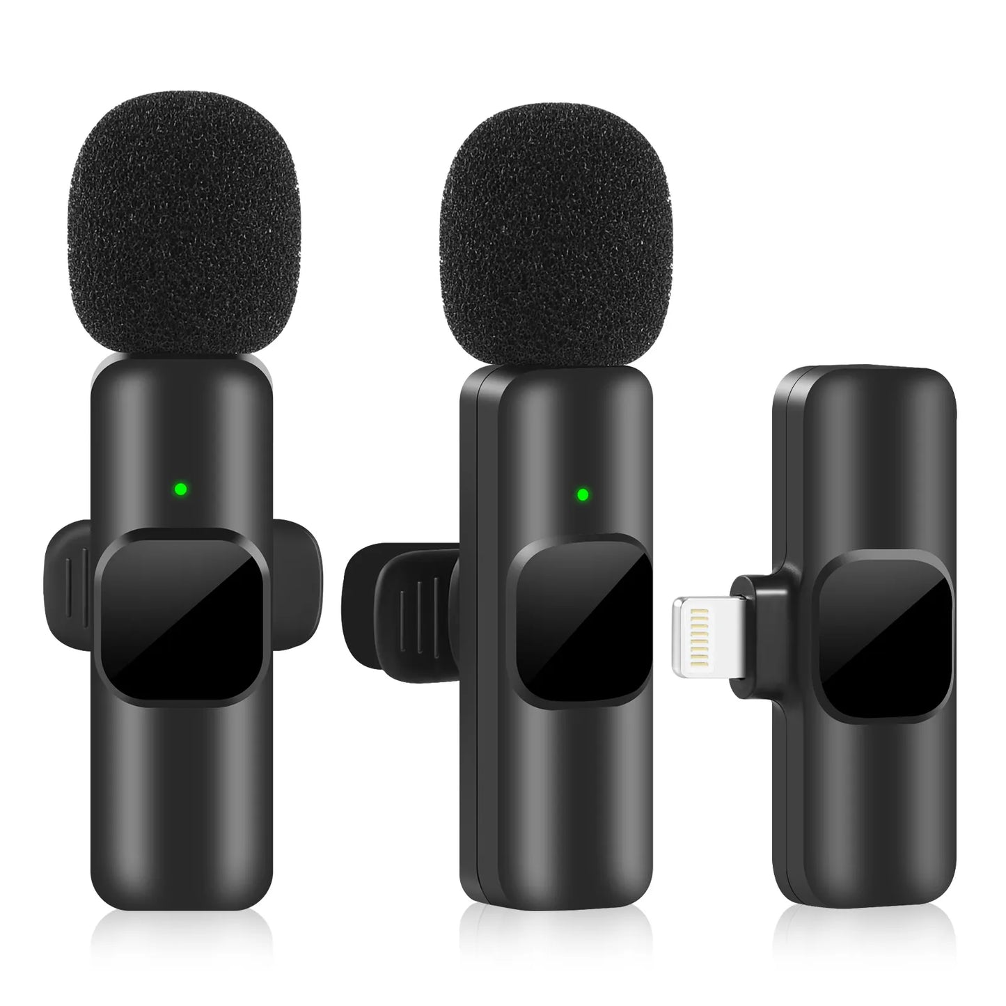 New Wireless Lavalier Microphone Portable Audio Video Recording for iphone and android