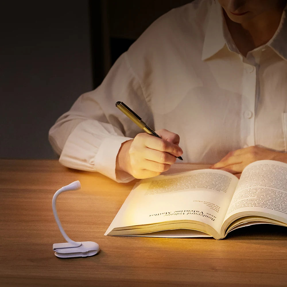 Mini Book Light Portable Clip Night Lights Usb Charging